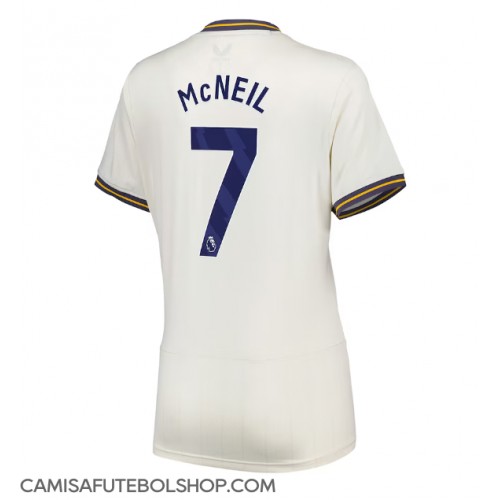 Camisa de time de futebol Everton Dwight McNeil #7 Replicas 3º Equipamento Feminina 2024-25 Manga Curta